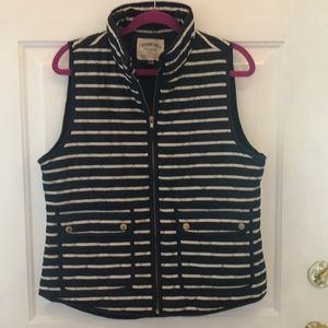 Puffer Vest - Cambridge - Navy/White Stripe - Sz L